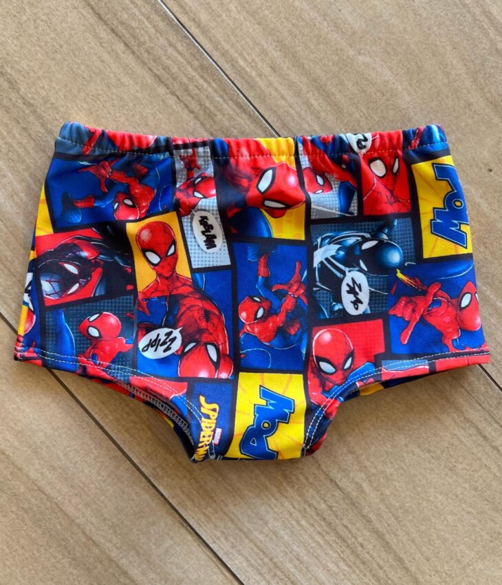 Sunga Masculina Infantil Homem Aranha Fernanda Ramos Kids