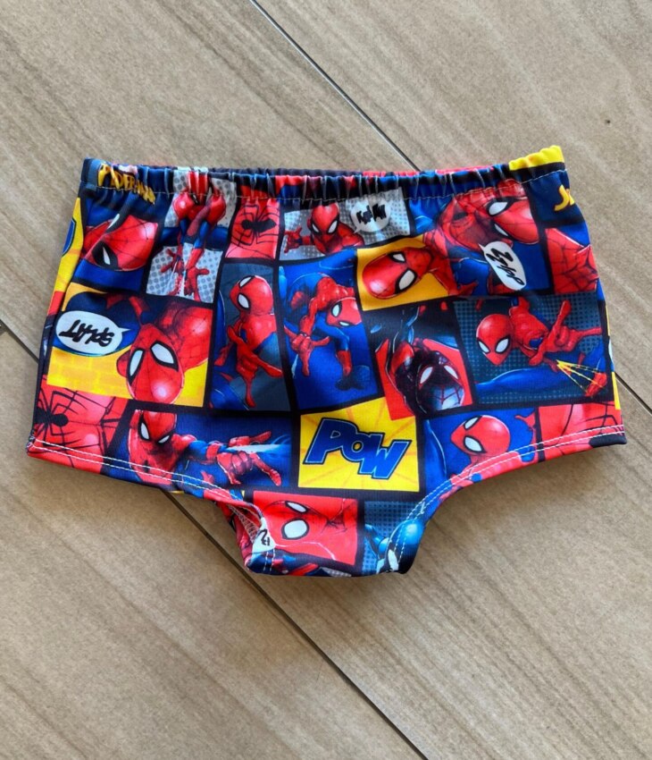 Sunga Masculina Infantil Homem Aranha Fernanda Ramos Kids
