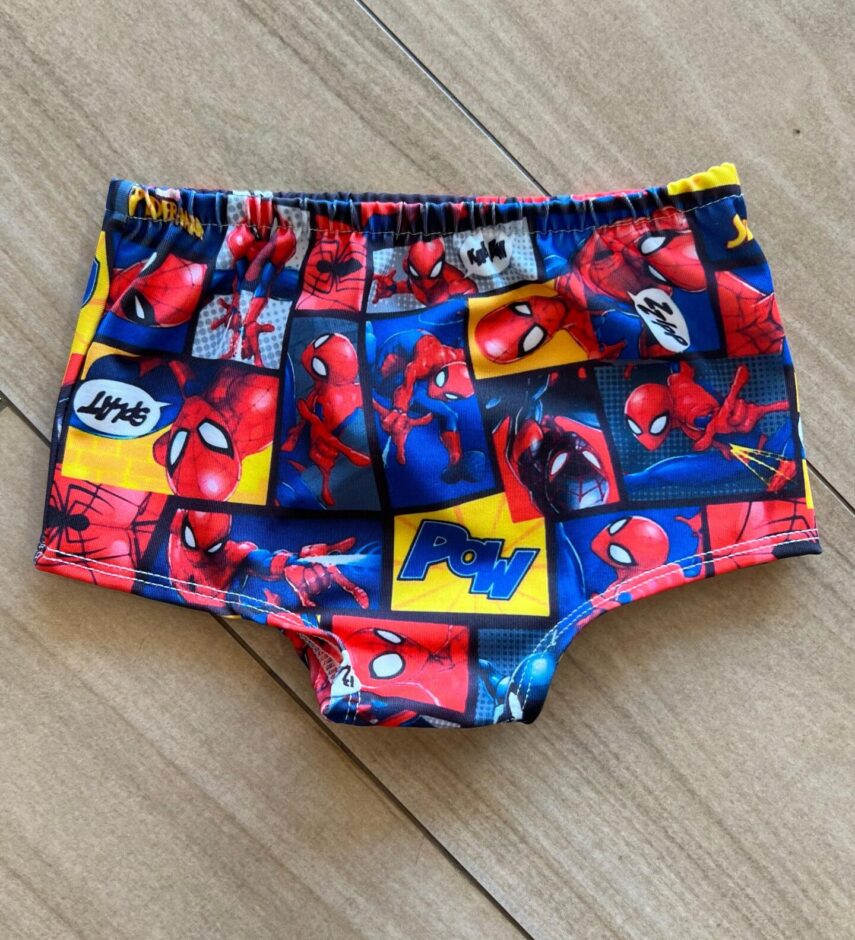 Sunga Masculina Infantil Homem Aranha Fernanda Ramos Kids