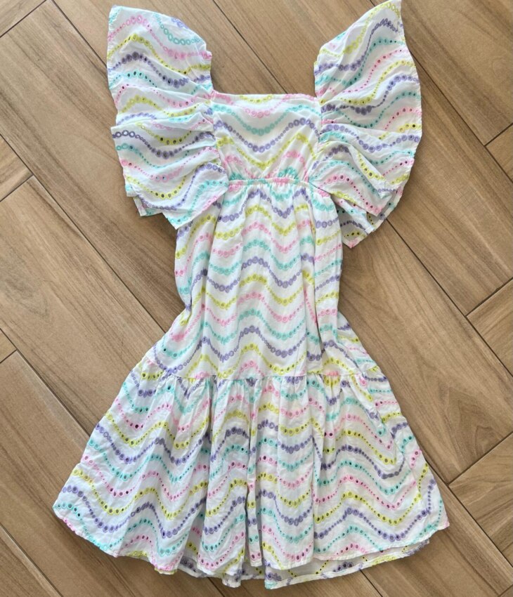 Vestido Infantil Feminino Midi Detalhes em Laise Branco Fernanda Ramos Kids