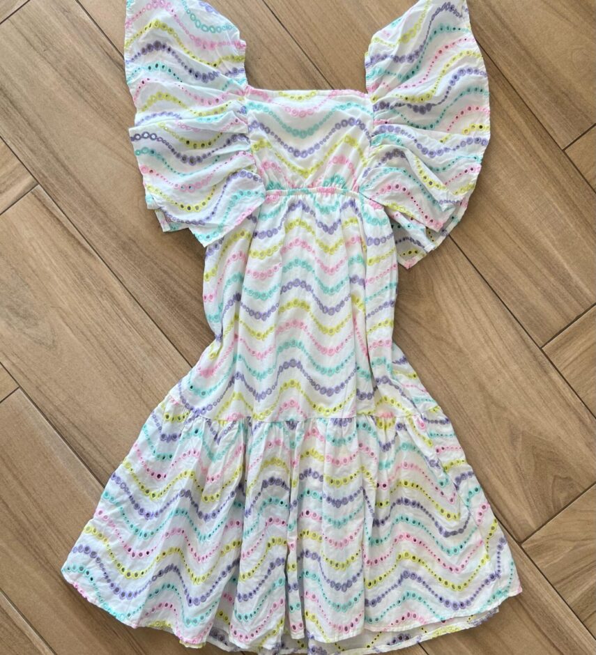 Vestido Infantil Feminino Midi Detalhes em Laise Branco Fernanda Ramos Kids