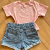 fernandaramoskids com br Blusa Cropped Infantil Feminino Manga Curta I Need To Drink Rosa2