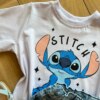 fernandaramoskids com br Blusa Cropped Infantil Feminino Manga Curta Stich Branca1