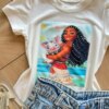fernandaramoskids com br Blusa Infantil Feminina Manga Curta Malha Branca Moana1