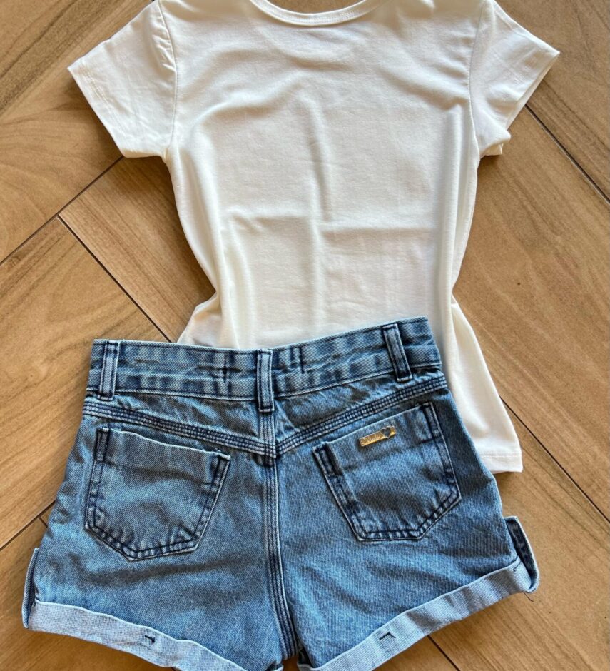 fernandaramoskids com br Blusa Infantil Feminina Manga Curta Malha Capivara Off White2