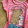 fernandaramoskids com br Blusa Infantil Feminina Manga Curta Malha Capy ccino Rosa1