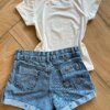 fernandaramoskids com br Blusa Infantil Feminina Manga Curta Malha Capy ccino Off White2