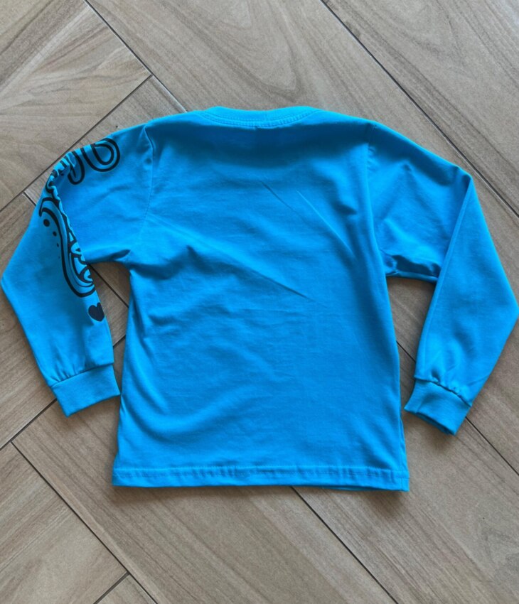 fernandaramoskids com br Blusa Manga Longa Infantil Feminina Lilo&Stitch Azul2