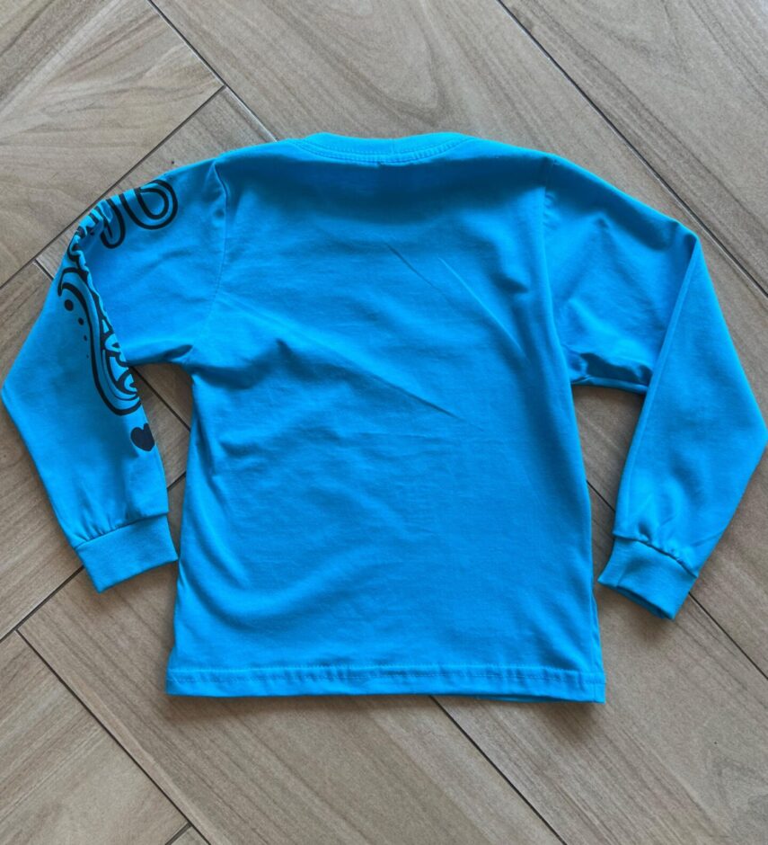 fernandaramoskids com br Blusa Manga Longa Infantil Feminina Lilo&Stitch Azul2