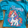 fernandaramoskids com br Blusa Manga Longa Infantil Feminina Unicorn Azul1