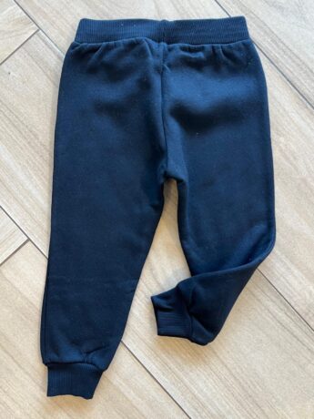 Calça Jogger Moletom Infantil Preta Fernanda Ramos Kids