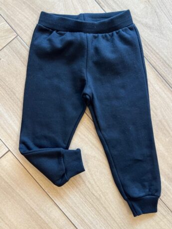Calça Jogger Moletom Infantil Preta Fernanda Ramos Kids