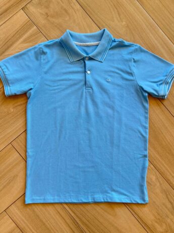 Camisa Polo Infantil Masculina Casual Slim Azul 0089 Fernanda Ramos Kids