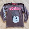 Camiseta Infantil Masculina Manga Longa Roblox Marrom Fernanda Ramos Kids