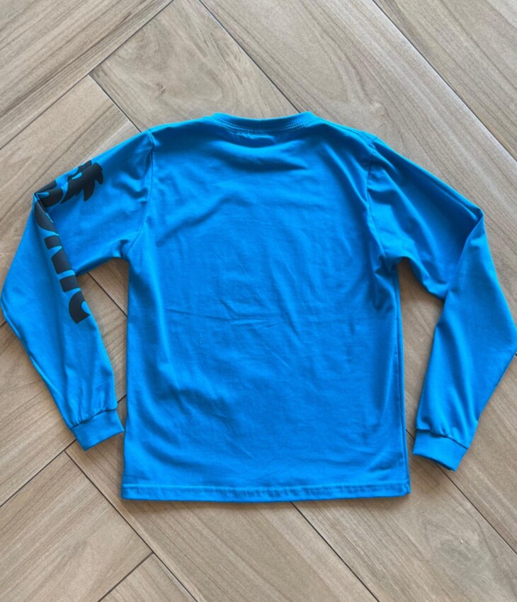 fernandaramoskids com br Camiseta Infantil Masculina Manga Longa Sonic Azul2