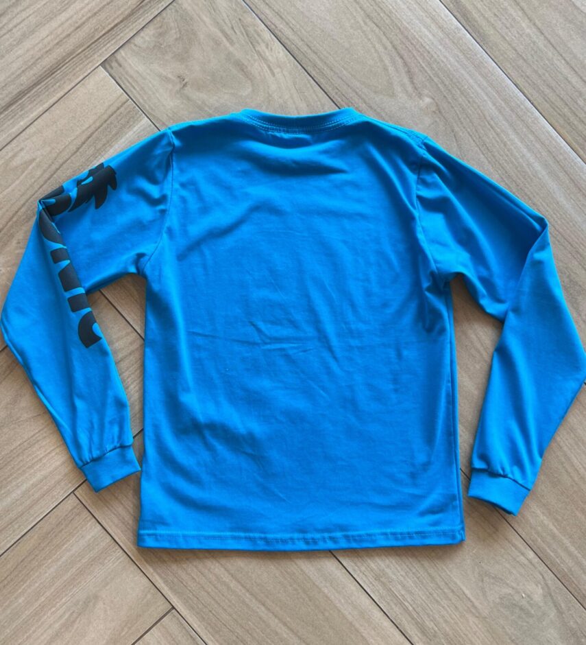 fernandaramoskids com br Camiseta Infantil Masculina Manga Longa Sonic Azul2
