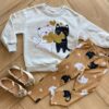Conjunto Infantil Feminino Blusa Moletom e Legging Estampada Fernanda Ramos kids