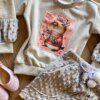 fernandaramoskids com br Conjunto Infantil Feminino Blusa Manga Longa e Short Saia Pelúcia1