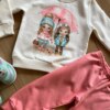 fernandaramoskids com br Conjunto Infantil Feminino Blusa Moletom e Calça Jogger Rosa1