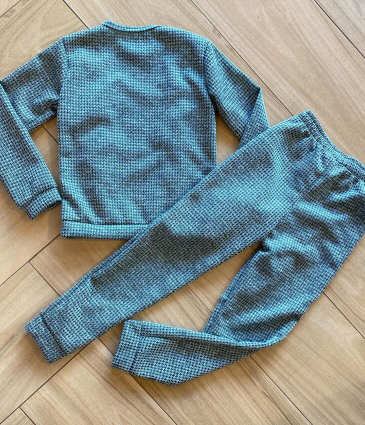 fernandaramoskids com br Conjunto Infantil Feminino Tricot Blusa Manga Longa e Calça Verde2