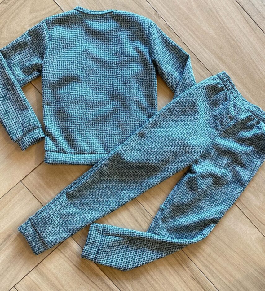fernandaramoskids com br Conjunto Infantil Feminino Tricot Blusa Manga Longa e Calça Verde2