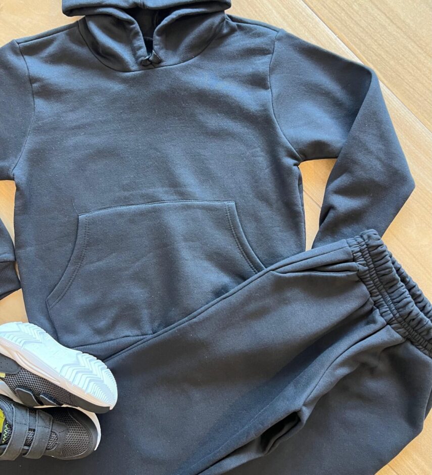 fernandaramoskids com br Conjunto Infantil Masculino Blusa com Bolso e Calça Preta1