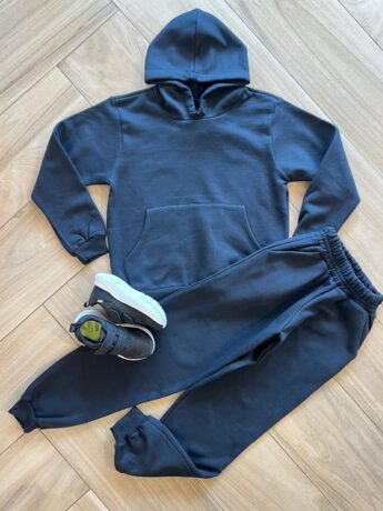 Conjunto Infantil Masculino Blusa com Bolso e Calça Preta Fernanda Ramos Kids