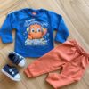 Conjunto Infantil Masculino Blusa Monster DJ e Calça TerraCota Fernanda Ramos Kids
