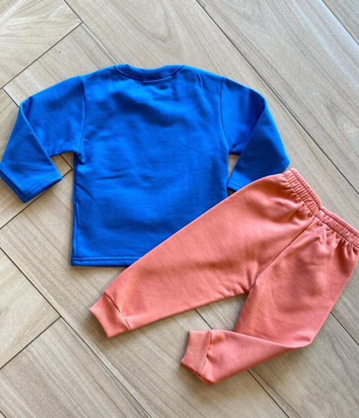 fernandaramoskids com br Conjunto Infantil Masculino Blusa Monster DJ e Calça TerraCota2