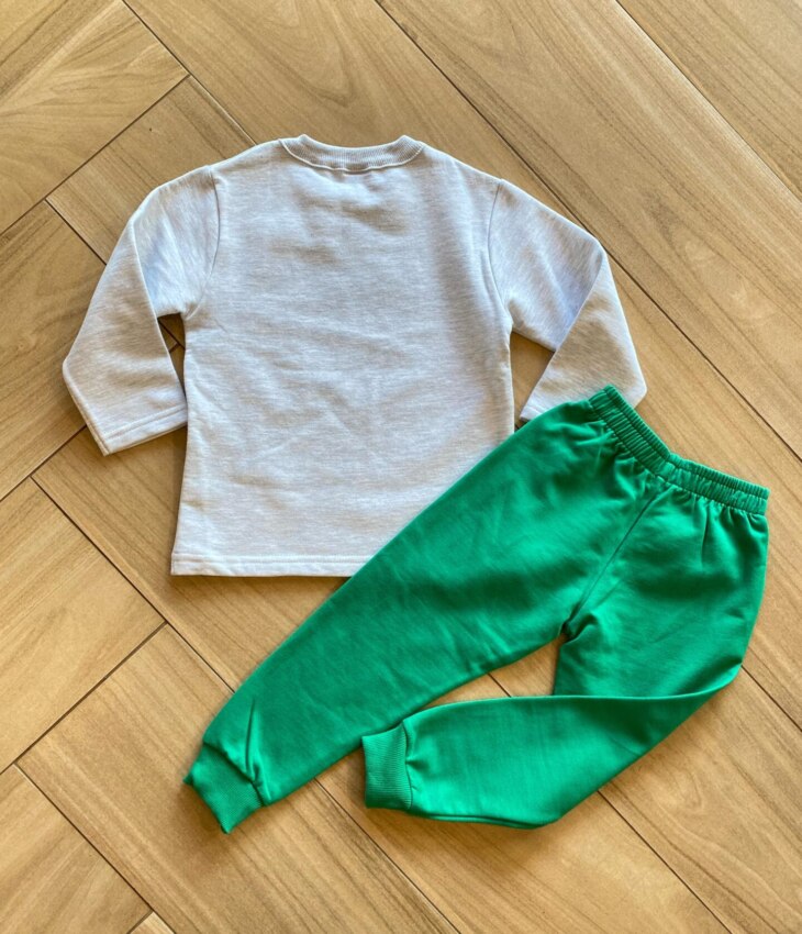 fernandaramoskids com br Conjunto Infantil Masculino Blusa Monster DJ e Calça Verde2