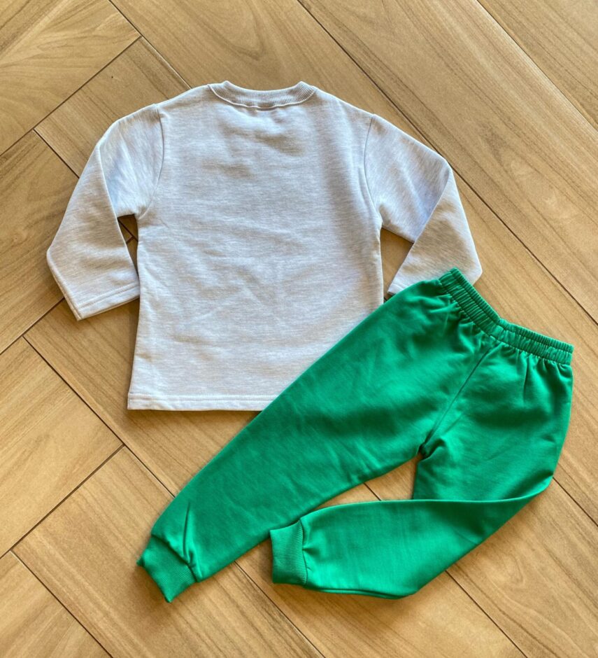 fernandaramoskids com br Conjunto Infantil Masculino Blusa Monster DJ e Calça Verde2