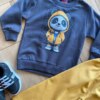 fernandaramoskids com br Conjunto Infantil Masculino Blusa Panda Estiloso e Calça Amarela1
