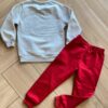 fernandaramoskids com br Conjunto Infantil Masculino Blusa Panda Estiloso e Calça Vermelha2