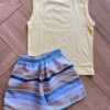fernandaramoskids com br Conjunto Infantil Masculino Regata Amarela e Bermuda Listrada2