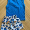 fernandaramoskids com br Conjunto Infantil Masculino Regata Azul Bic e Bermuda Estampada2