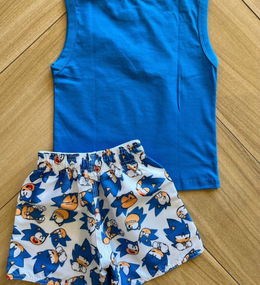 fernandaramoskids com br Conjunto Infantil Masculino Regata Azul Bic e Bermuda Estampada2
