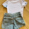 fernandaramoskids com br Cropped Infantil Feminino Manga Curta Canelado Stich Branco2