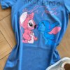 fernandaramoskids com br Vestido Infantil Feminino Curto Stich Amor Para Vida Toda Azul1