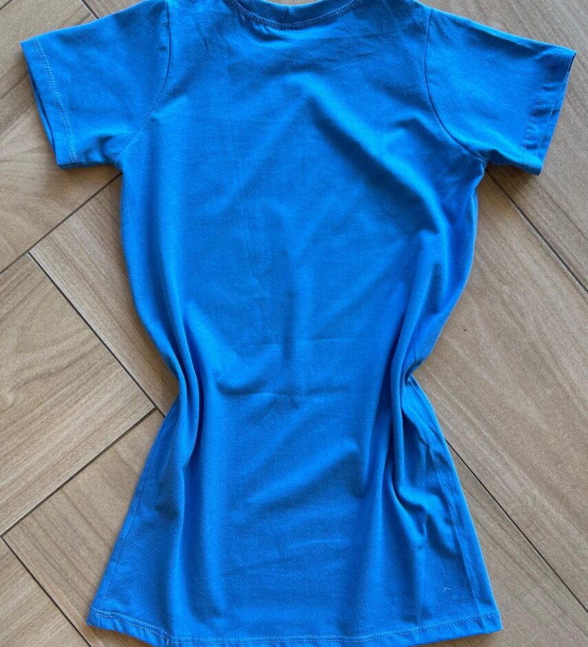 fernandaramoskids com br Vestido Infantil Feminino Curto Stich Amor Para Vida Toda Azul2
