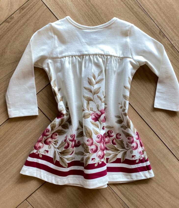 fernandaramoskids com br Vestido Infantil Feminino Estampado Manga Longa Rodado com Strass2
