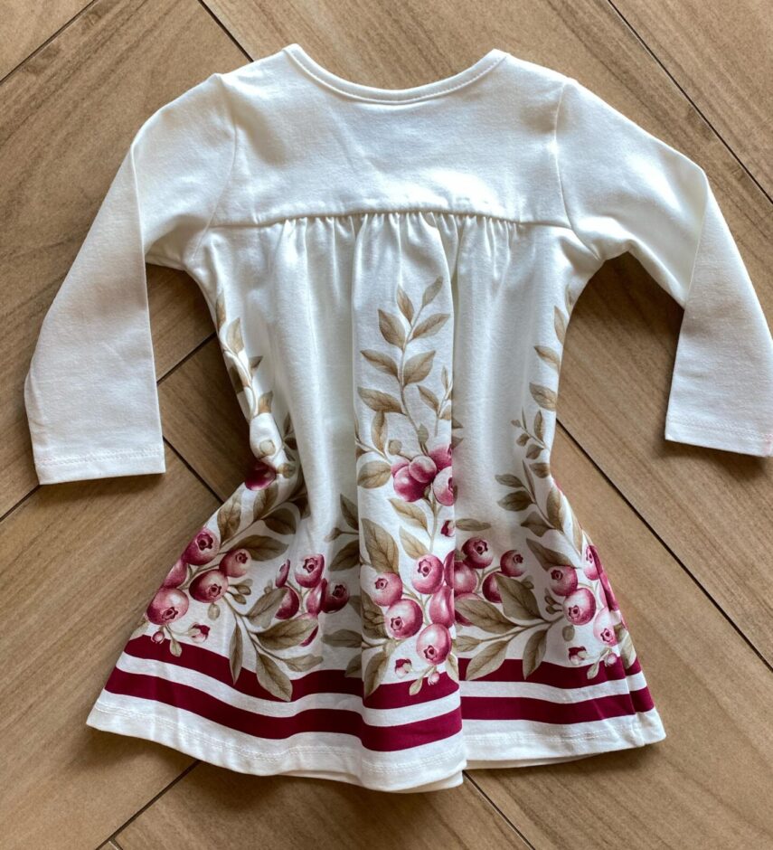 fernandaramoskids com br Vestido Infantil Feminino Estampado Manga Longa Rodado com Strass2