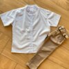 Camisa Infantil Masculina Casual Bata Azul Bebê Fernanda Ramos Kids