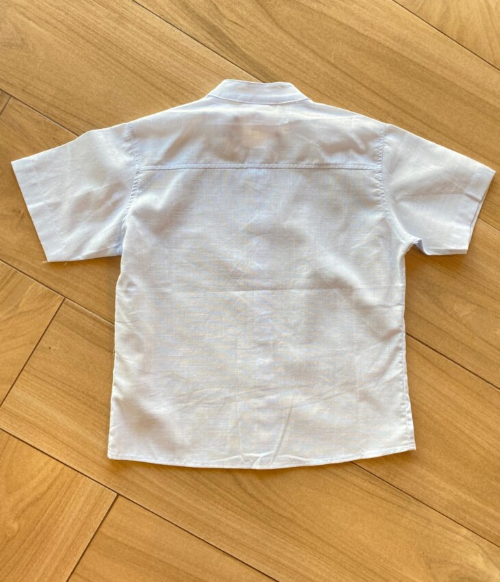 fernandaramosstore com br Camisa Infantil Masculina Casual Bata Azul Bebê2