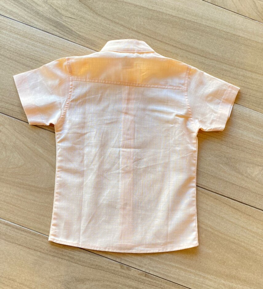 fernandaramosstore com br Camisa Infantil Masculina Casual Bata Coral2