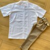 Camisa Infantil Masculina Casual Bata Branca Fernanda Ramos Kids