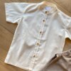 fernandaramosstore com br Camisa Infantil Masculina Casual Bata Cru1
