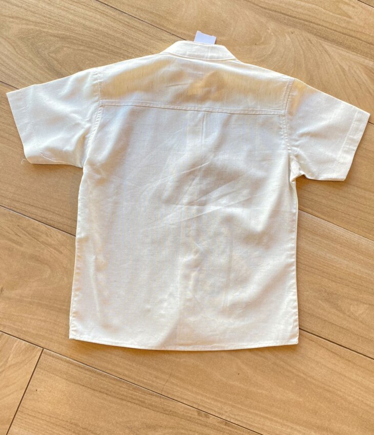 fernandaramosstore com br Camisa Infantil Masculina Casual Bata Cru2