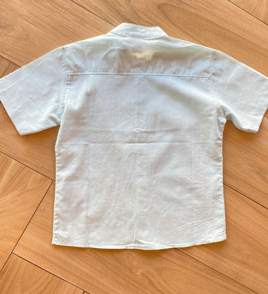 fernandaramosstore com br Camisa Infantil Masculina Casual Bata Verde Água2