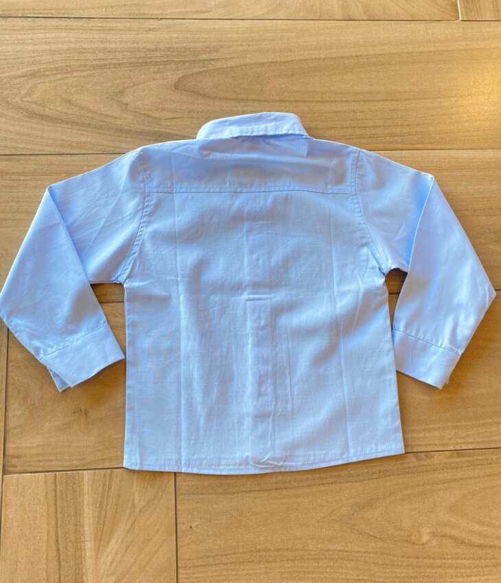 fernandaramosstore com br Camisa Infantil Masculina Manga Longa Social Azul Claro2