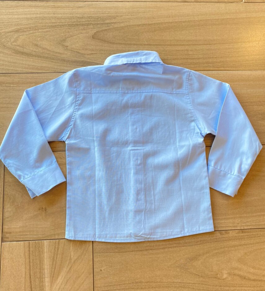 fernandaramosstore com br Camisa Infantil Masculina Manga Longa Social Azul Claro2